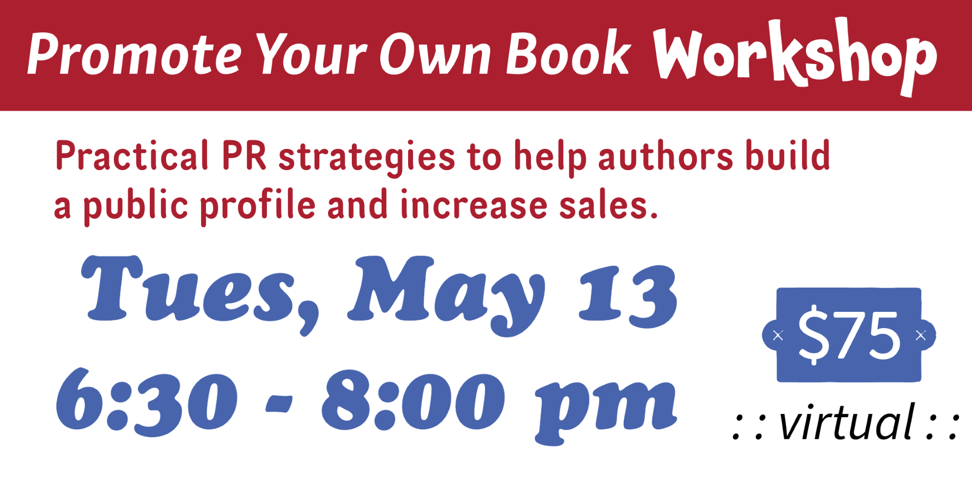 Promote Your Own Book Workshop